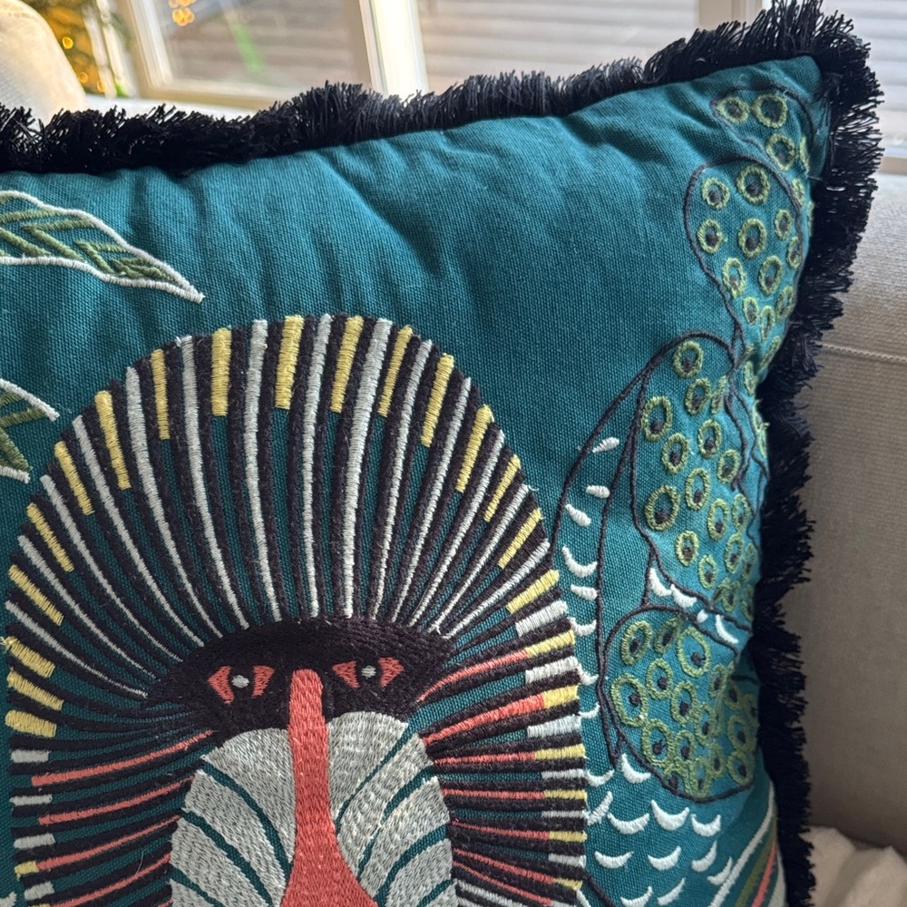 Target Opalhouse Mandrill Embroidered Accent Pillow - Picture 7 of 7